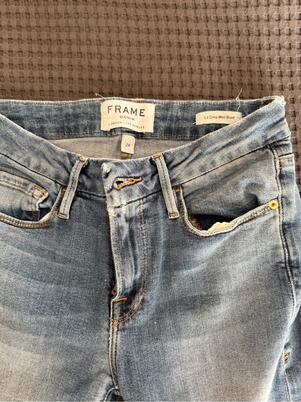 Frame Denim Light Blue Bootcut Jeans